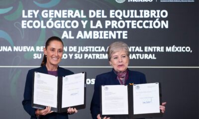 Sheinbaum firma iniciativa de ley para protección del ambiente