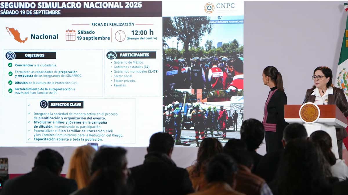 ATENTOS: Habrá simulacro nacional este sábado19 de septiembre a las 12:00