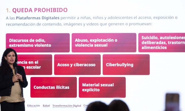 Con decreto, Sheinbaum obligar a plataformas a bajar contenido de odio y violento para niños